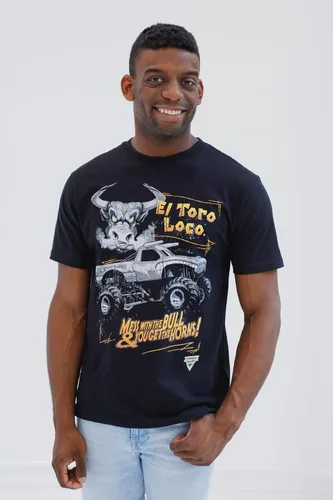 Vista 4 de Monster Jam Grave Digger Megalodon El Toro Loco - Camiseta para adulto