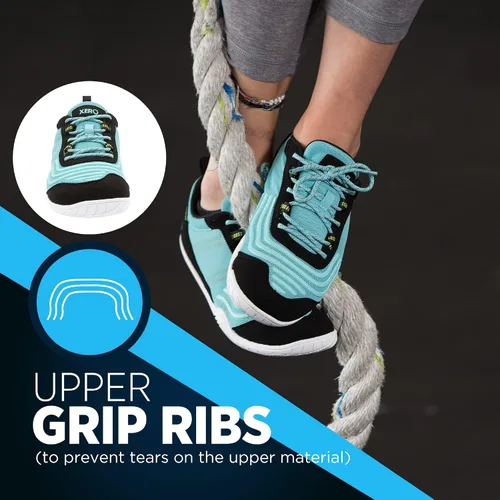 Vista 4 de Xero Shoes Zapatos de entrenamiento cruzado 360 para mujer, cero caídas con varillas de agarre de cuerda