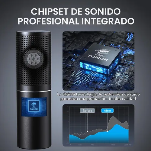 Vista 3 de TONOR Micrófono de podcast USB, kit de micrófono de transmisión de estudio para PC gaming para PS4/5/Discord/Twitch Gamer, equipo de condensador