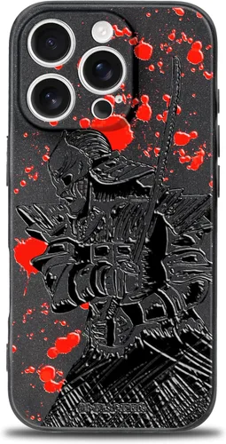 Vista 118 de SIMPLYMDRN Funda delgada para iPhone 12 Pro Max, diseño de guerrero, funda genial para hombres, funda de soldado de combate, delgada y flexible