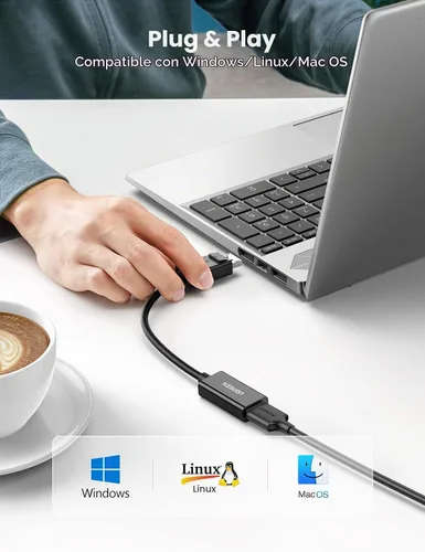 Vista 6 de UGREEN Adaptador DisplayPort a HDMI, convertidor macho a hembra
