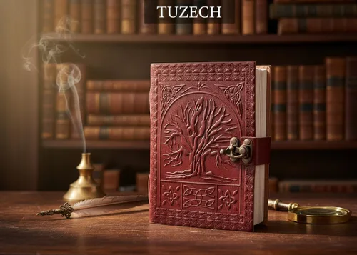 Vista 7 de Diario de cuero hecho a mano con árbol de la vida para hombres y mujeres, diario de siete chakras, para uso diario, libro de sombras