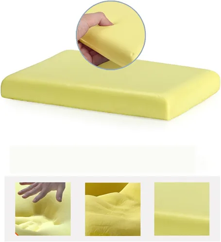Vista 2 de Greenjin Cojín Desmontable para Taburete de Banco Rectangular de 14"x10" con Espuma de Memoria Asiento con Funda Extraíble Antideslizante con Lazos