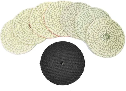Vista 6 de Hardin WVPOLSET - Pulidor de velocidad variable de 4 pulgadas y 8 almohadillas de pulido de diamante de 4 pulgadas