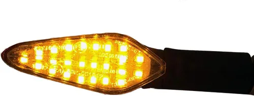 Vista 5 de Señales direccionales secuenciales negras compatibles con intermitentes LED para Kawasaki Ninja H2R 2016