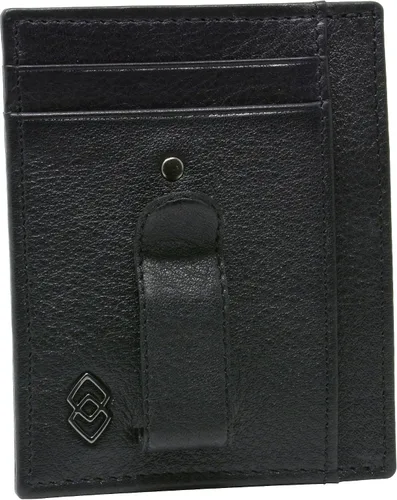 Vista 4 de Alpine Swiss Cartera de bolsillo frontal con clip RFID para hombre de doble diamante