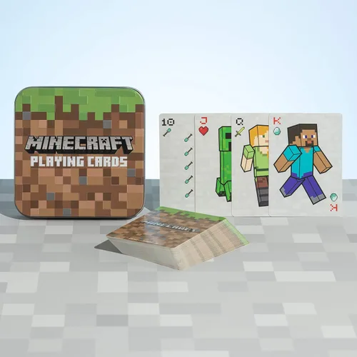 Vista 4 de Minecraft Playing Cards - Standard Deck of Cards in Collector Travel Tin