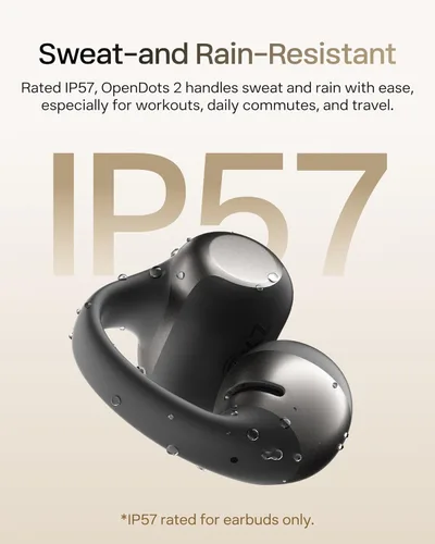 Vista 10 de SHOKZ OpenDots 2 - Auriculares con clip de oreja abierta, color negro