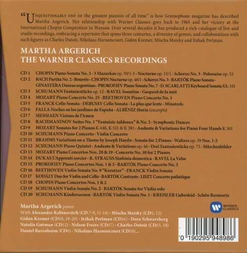 Vista 2 de Martha Argerich - The Warner Classics Recordings