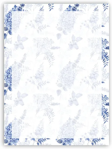 Vista 5 de Stonehouse Collection Papelería lavanda 8.5 x 11 60 hojas con membrete rústico (madera de granero floral)