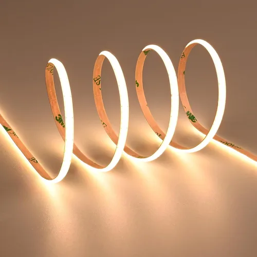 Vista 7 de TOPAI Tira LED COB ultrafina de 0.157 in, color rojo, 620-625 nm, 16.4 pies, CC 12 V, alta densidad, 400 LEDs/M 7 W/M, CRI>90 flexible con adhesivo