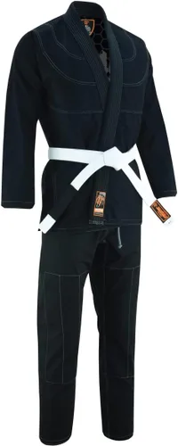 Vista 5 de Elvira Skull Interior Sublimado Pro Brazilian Jiu Jitsu BJJ Kimono Gi Uniforme Unisex Cinturón incluido