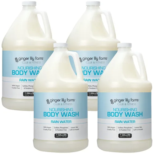 Vista 13 de Ginger Lily Farms Club & Fitness Gel de Ducha Corporal Nutritivo, 100% Vegano y Libre de Crueldad, Gel de Baño y Ducha para Hombres y Mujeres, Aroma