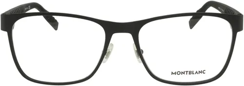 Vista 2 de Gafas Montblanc MB 0067 O- 004 Negro, Negro Transparente Negro