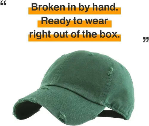 Vista 4 de KBETHOS - Gorra de béisbol ajustable de algodón desgastado vintage para papá, estilo polo, camionero, unisex