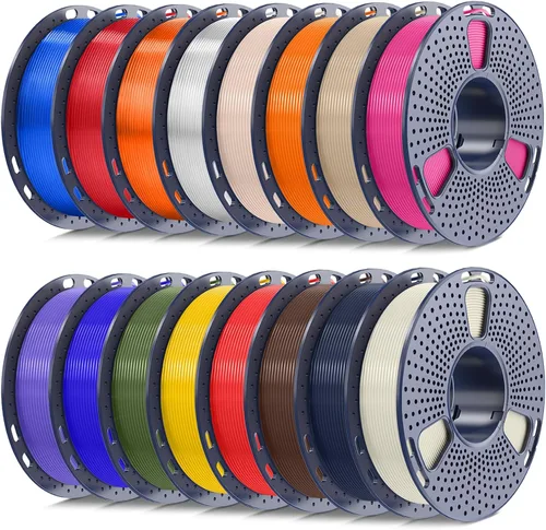 Vista 19 de SUNLU PLA+ 2.0 Filamento 0.07 in, paquete de carrete de 2.2 lbs, filamento de impresora 3D Pla Bundle-1kgx4-2230179