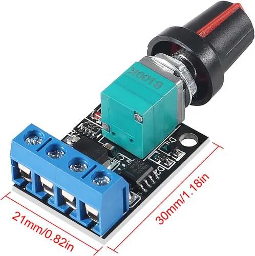 Vista 4 de UMLIFE 6 unids 5 V 12 V 10 A regulador de voltaje PWM DC motor controlador de velocidad gobernador regulador de velocidad continuo regulador