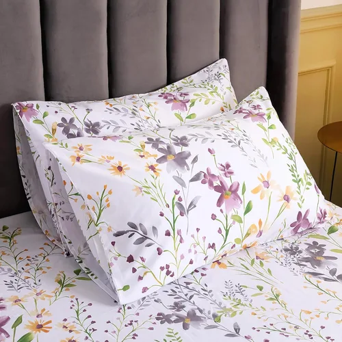 Vista 13 de QSH Juego de 2 fundas para almohada de algodón tamaño Queen, diseño floral vintage chic con estampado de rosas, fundas para almohada con cierre
