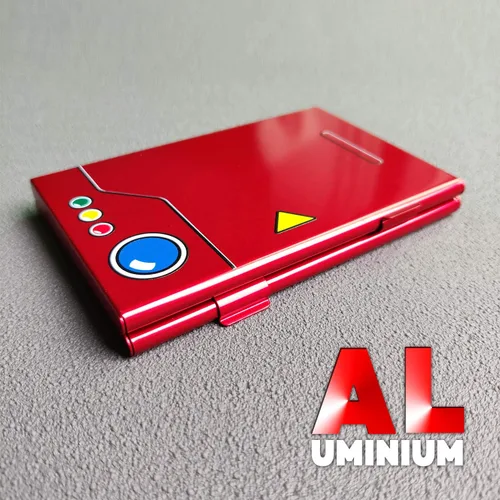 Vista 3 de SpunKo Premium Game Card Case for Nintendo Switch Portable Thin Aluminum Game Storage Card Holder Box Suitable for 6 Game Cards Red