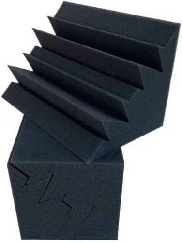Vista 3 de paneles de espuma Mini Trampas Para Graves De Esquina, Espuma De Estudio, Panel De Absorción De Sonido, Tratamiento Acústico, 4.7x4.7x9.4 in