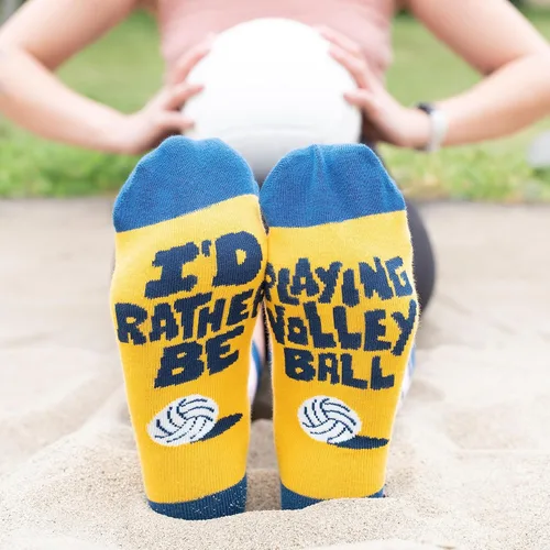 Vista 7 de I'd Rather Be - Calcetines divertidos para hombres y mujeres, regalos para golf, caza, camping, senderismo, esquí, lectura, deportes y mucho más