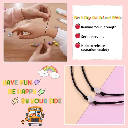 Vista 3 de Ithmahco Back To School Bracelet Mommy And Me, First Day Of School Bracelet, Mommy And Me Bracelets, Back To School Bracelet Mommy And Me, Back To