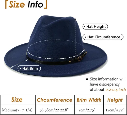 Vista 71 de Lisianthus - Sombrero con cinta con hebilla de ajuste, para mujer, modelo Fedora