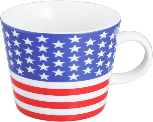 Vista 7 de Gekjinsha Sugar Land 10961-2 - Taza con diseño de bandera, Argentina, 12.8 fl oz (380 cc), fabricada en Japón, apta para microondas y lavavajillas