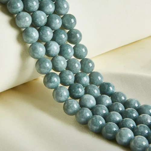 Vista 41 de 60 piezas de cuentas de turquesa africana natural de 6 mm, cuentas de gema redondas sueltas para hacer joyas