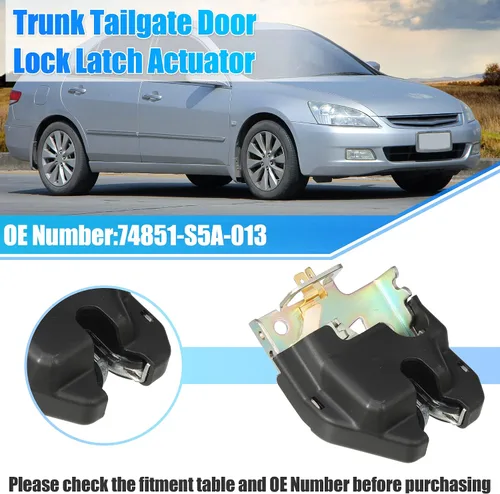 Vista 2 de X AUTOHAUX Cerradura de la puerta trasera del coche del actuador del pestillo de la puerta del maletero trasero 74851-S5A-013 para Honda Civic