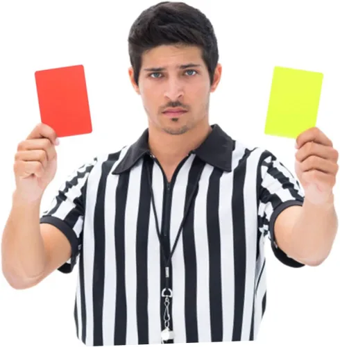 Vista 3 de 10 tarjetas de árbitro de fútbol rojo oficiales de fútbol estándar tarjetas de expulsión y advertencia ideales para juegos deportivos y kits