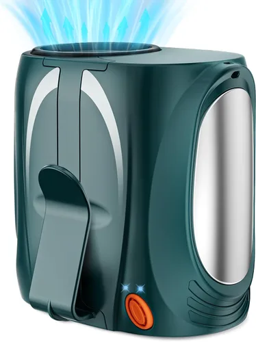 Vista 12 de Ventilador de cintura portátil AI, 6 velocidades de 16000 rpm, flujo de aire turbo fuerte, ventilador personal de refrigeración máxima de 40 horas