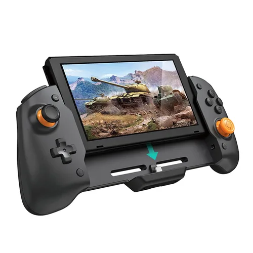 Vista 19 de ECHZOVE Upgrade Nintendo Switch OLED Controller Grip - Ergonomic Animal Crossing Style Controller with Joystick, NFC, Turbo, Six-Axis Gyro, Dual