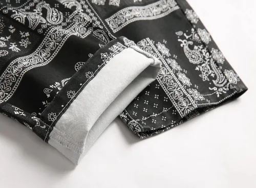 Vista 5 de Enrica Pantalones vaqueros estampados casuales para hombre