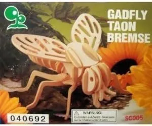 Vista 2 de ABC Products" - Madera 3D ~ Insect Skelton - Madera Balsa - Kit de montaje