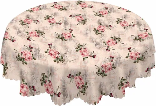 Vista 26 de AOYEGO Mantel redondo marrón con estampado de animales, 60 pulgadas, textura de piel de jirafa, forma irregular, mantel de poliéster para decoración