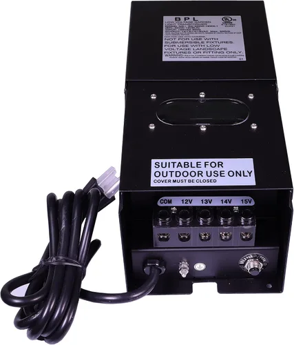 Vista 3 de Transformador de paisaje de bajo voltaje de 300 W, multigrifo de 120 voltios CA a 12-15 voltios LED y halógeno, iluminación exterior