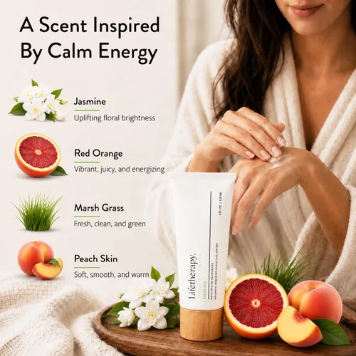 Vista 3 de Lifetherapy Crema de manos hidratante Crema de manos y uñas de aceite de oliva de rápida absorción no grasa (energizada)