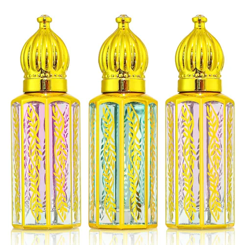 Vista 10 de MR.A Paquete de 3 perfumes árabes para mujer, aceite de perfume árabe de larga duración, aceite de perfume árabe de lujo, perfume árabe suave