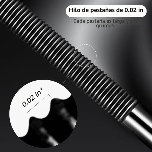 Vista 4 de Máscara de tubo de hierro con varita, 2026, impermeable, de secado rápido, impermeable, a prueba de sudor, alargamiento, rizado, de larga duración