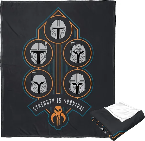 Vista 17 de Northwest Star Wars Manta Decorativa Silk Touch, 40" x 50", Villanos del Lado Oscuro