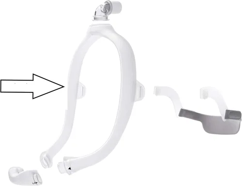 Vista 3 de DreamWear, Marco nasal para tubo de oxígeno Respironics de Philips, HH1118/00, L, 1