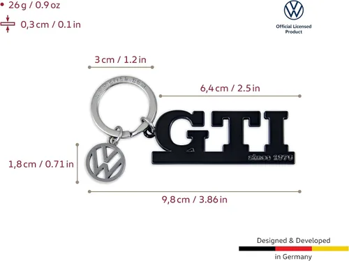 Vista 3 de BRISA VW Collection - Llavero de metal Volkswagen con diseño GTI