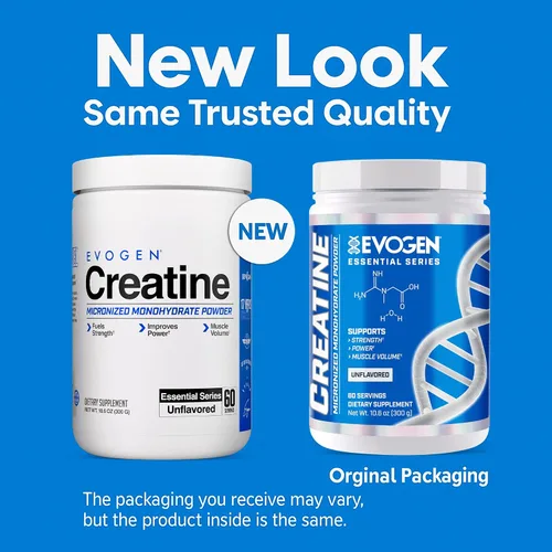 Vista 2 de Evogen Monohidrato de creatina en polvo – Creatina micronizada para mujeres y hombres Suplemento en polvo de creatina pura para fuerza, potencia