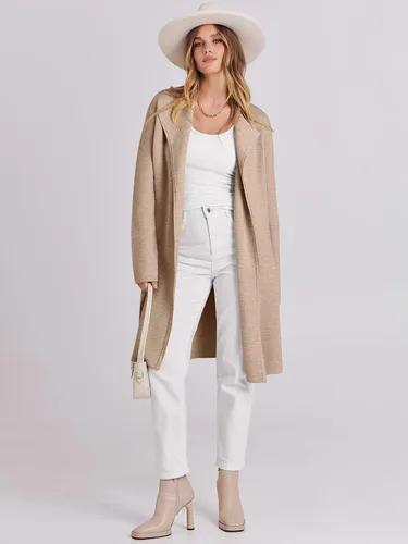 Vista 6 de ANRABESS Chaqueta casual de manga larga para mujer, con parte delantera abierta, suéter de punto largo