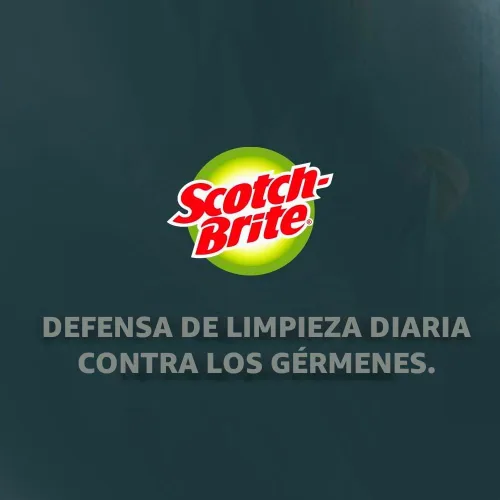 Vista 3 de 3M™ Scotch-Brite - Estropajos resistentes de 86 cc, 6 x 9 pulgadas, color verde, paquete de 10 almohadillas
