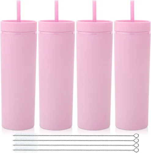 Vista 7 de Volhoply Vasos delgados de plástico de 20 onzas