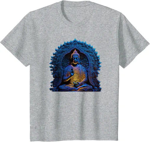 Vista 37 de Estatua de Buda Yoga Budismo Zen Buddhism Meditation T-Shirt Negro