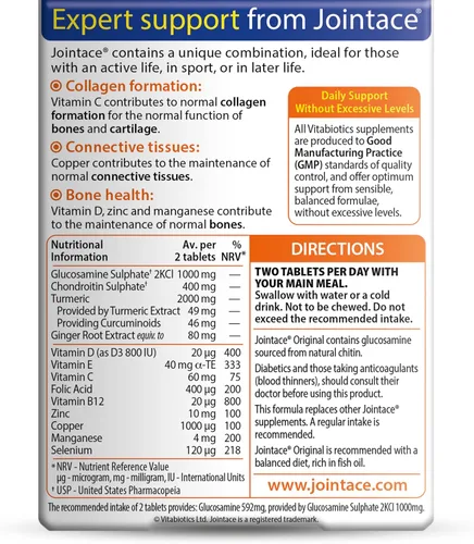 Vista 7 de Vitabiotics Jointace Glucosamina y Condroitina 90 Tabletas