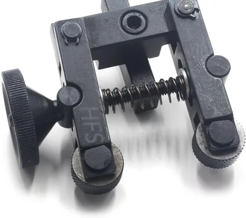 Vista 4 de HFS (R) Soporte de herramienta de moleteado ajustable con 6 ruedas para mini tornos 0-2 "de capacidad